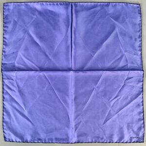 TOM FORD Blue Navy Logo Silk Pocket Square